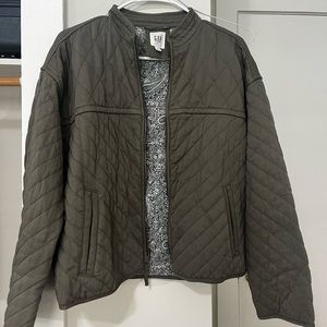 GAP Green Bomber Jacket style
